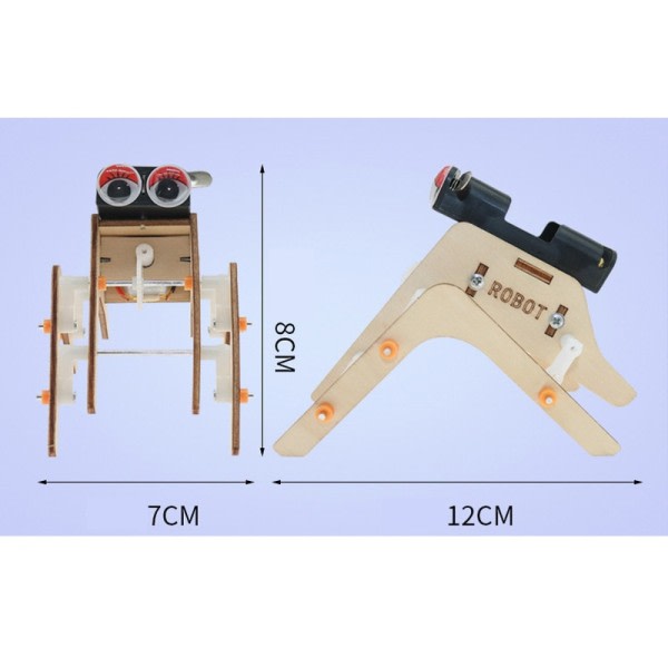 Walking Spider Robot Bionic Spiderman Robot DIY Montage Modell Science Technology Utbildning Experiment Kit