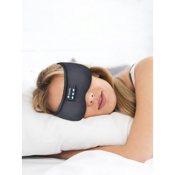 Hodetelefoner 5.3 Bluetooth Eye Mask, Trådløs Søvn Eye Maske with Music