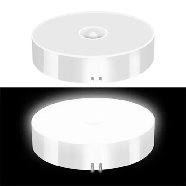 PIR Motion Sensor LED Natt Lys USB Oppladbar Natt Lampe