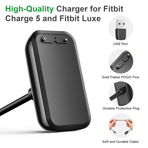 100 cm USB lader For Fitbit Charge 5 Lade kabel