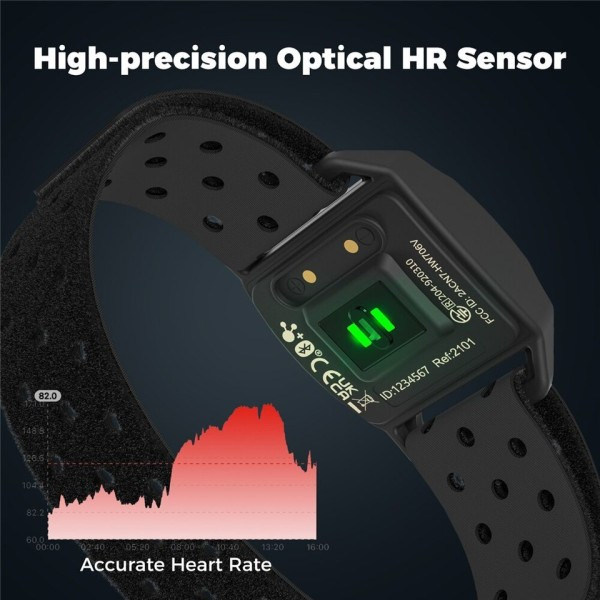 Hjerte Rate Monitor Armbånd Optisk Fitness Utendørs Beat Sensor Bluetooth 4.0 AN