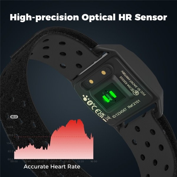 Puls monitor Armband Optisk Fitness Utomhus Beat Sensor Bluetooth 4.0 AN