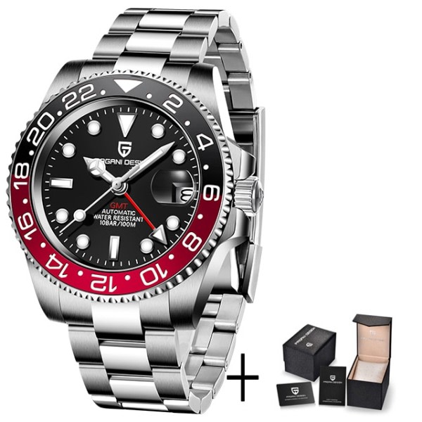 Ure Mænd' Luksus Sapphire Automatisk Mekanisk Ur 40MM rustfrit stål vandtæt ur