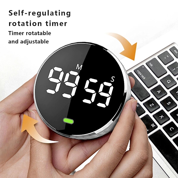 Digital Kök Timers Visuella timers Large LED Display Magnetisk Countdown Countup Timer