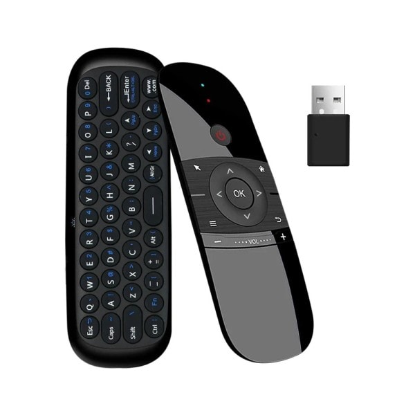 Air Mouse 2.4G Trådløst Tastatur Fjernkontroll IR Fjernkontroll Læring 6-Axis Motion Sense for Smart TV Android TV Box PC