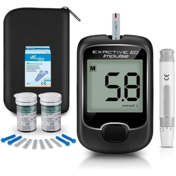 Diabetiker Testremsor Lancetter för blod socker monitor Glukometer Diabetes Glukos mätare