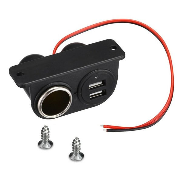 USB portit pistoke DC 5V kaksois 3.1A laturi sisäänrakennettu auto matkailuauto moni pistoke portti adapteri laturi
