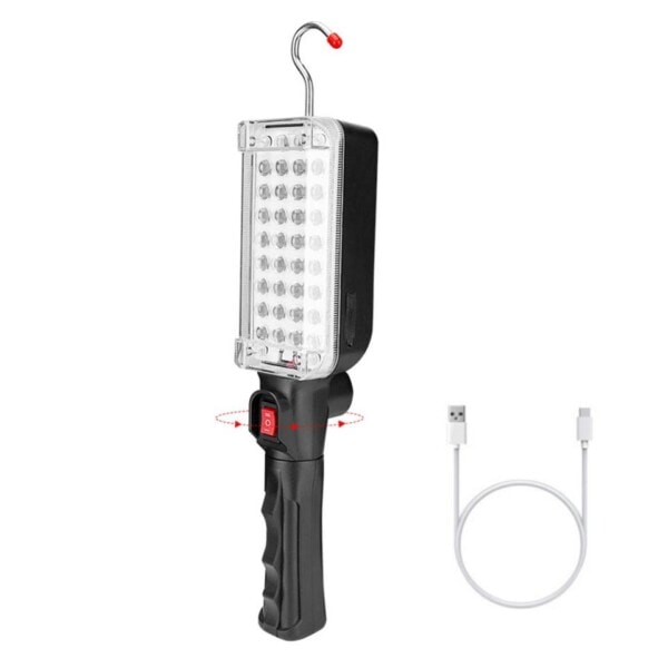 LED Arbete Ficklampor 360°Rotation Bil Reparation Fungerande Lampa