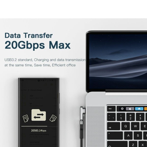 Magneetti USB C OTG sovitin pikalataus tyyppi C magneetti liitin
