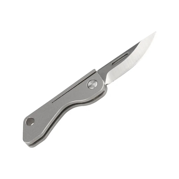 Titanium legering mini  foldning kniv EDC bærbar nøglering vedhæng kniv
