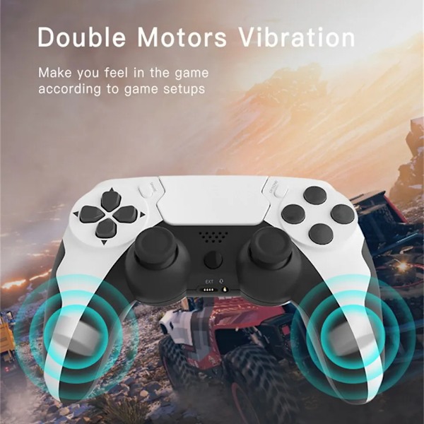 Trådlös Gamepad med Six Axis Gyroscope Game Controller For PS4 PS3 Console
