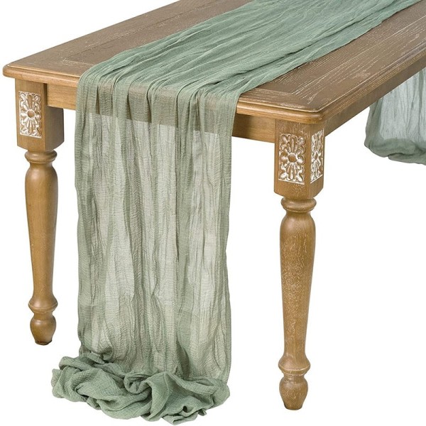 Gasbind Bord løper Rustikk Bryllup Bord Dekor Boho Bryllup Mottak Jule Bord løpere
