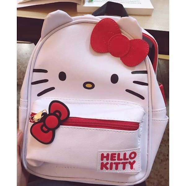 Tecknad Hello Kitty Ryggsäck Student Ryggsäck Hello Kitty Liten Skolväska Söt Flickvän Gåva