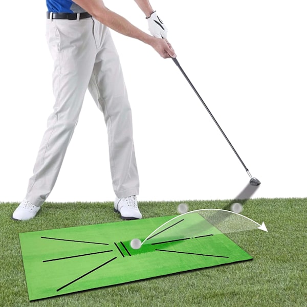 Golf trening matte sving bane trening merking pad deteksjon batting ball
