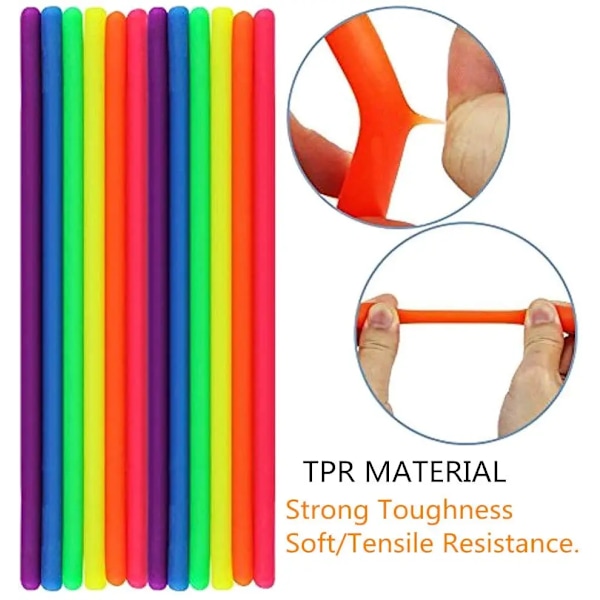 6 Pack Stretchy String Fidgets Sensory Legetøj