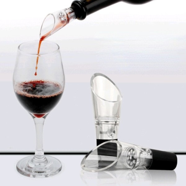 Akryl vin heller flaske propp karaffel heller ny bærbar vin lufter heller vin tilbehør
