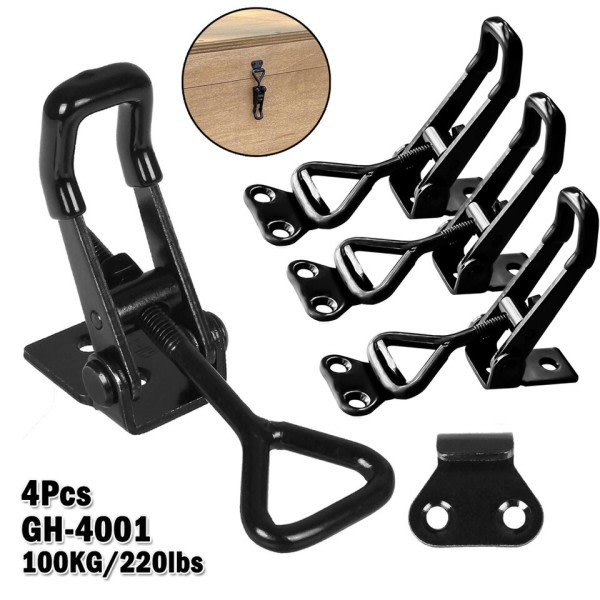 4st toggle spärr spärr vipp klämma justerbar skåp boxar spak handtag lås