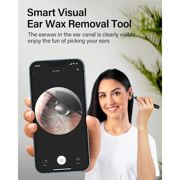 Høj kvalitet Ear Cleaner Bebird X0 Voks Fjerner Værktøj Smart Visual Sticks Otoscope 1080P HD Earpick Endoscope Ørering