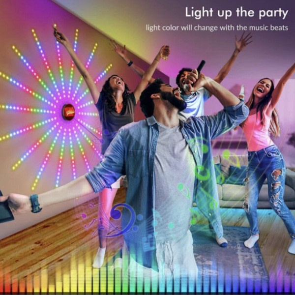 Smart Fyrverkeri LED Ljus RGB Dröm Färg för sovrum App Kontroll Jul present