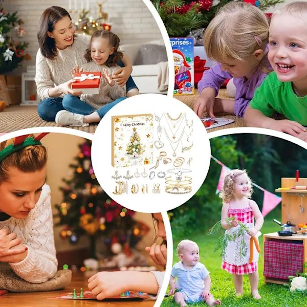 jul smykker advent kalender 24 dage nedtælling til jule kalender