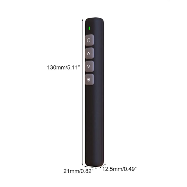 2,4 GHz trådlös Powerpoint Penna Presentation Clicker USB RF Fjärrkontroll Flip Presenter pekare