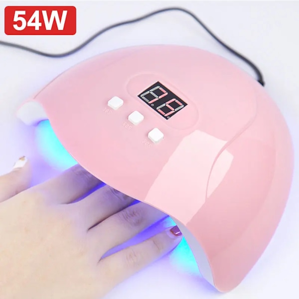 Hot Nageltork Maskin Bärbar USB Kabel Hem Användning Spik Lampa För Torkning Härdning Naglar Lacka med 18st Pärlor UV LED Lampa