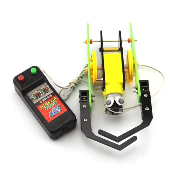 DIY Wire Control Climb Robot Håndlavet Legetøj Fysisk Gizmo Bygge Klodse Kits Solar Energi Samlet Legetøj