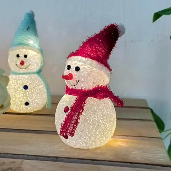 Joulu Lumiukko Sisustus valo aurinko LED Puutarha vedenpitävä valo
