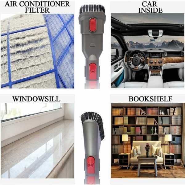 7st dammsugare tillbehör rengöring borste och slang verktyg kit för Dyson V7 V8 V10 V11