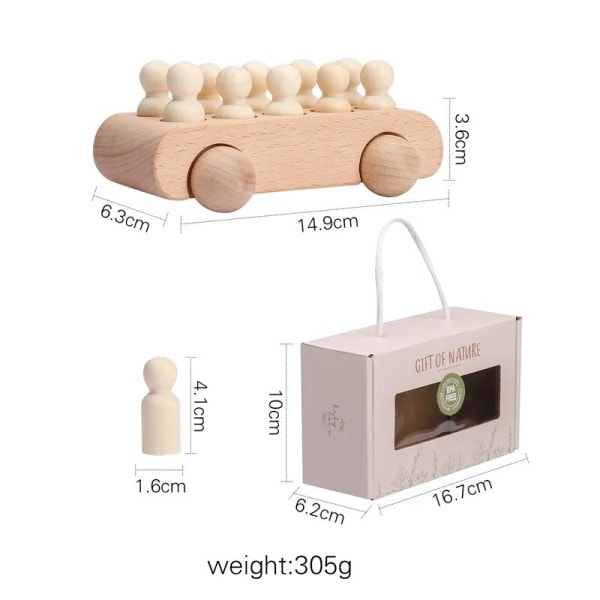 Træ tog fødselsdag legetøj  montessori legetøj baby pædagogisk legetøj  træ vogn  baby læring legetøj