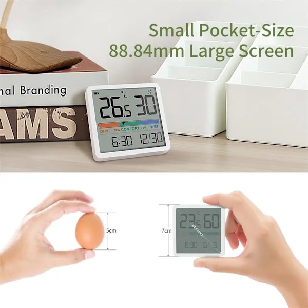 Digital Hem Inomhus Temperatur Fuktighet Mätare LCD Digital Termometer Hygrometer Sensor Mätare Väder Station