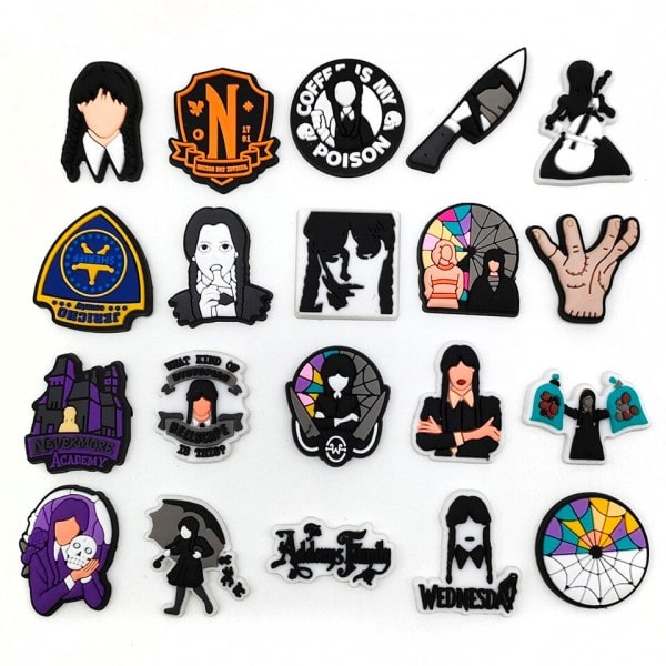 20 kpl setti amerikkalainen komedia kenkä korut PVC Croc Charms muoti kenkä asusteet