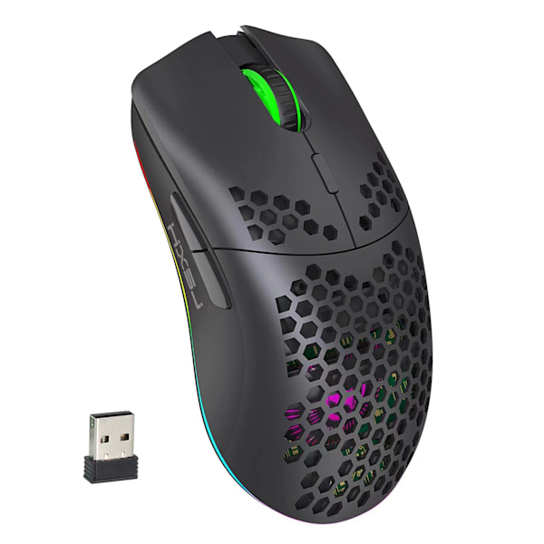 RGB 2.4G Trådlös Gaming Mus RGB Belysning Laddning Mus med Justerbar DPI Ergonomisk Design för Skrivbord Bärbar dator