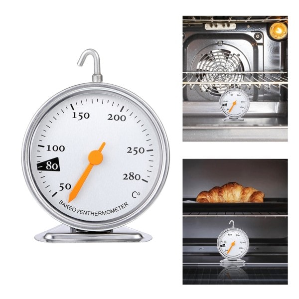 Rostfritt stål ugn spis termometer temperatur mätare mini termometer grill temperatur mätare