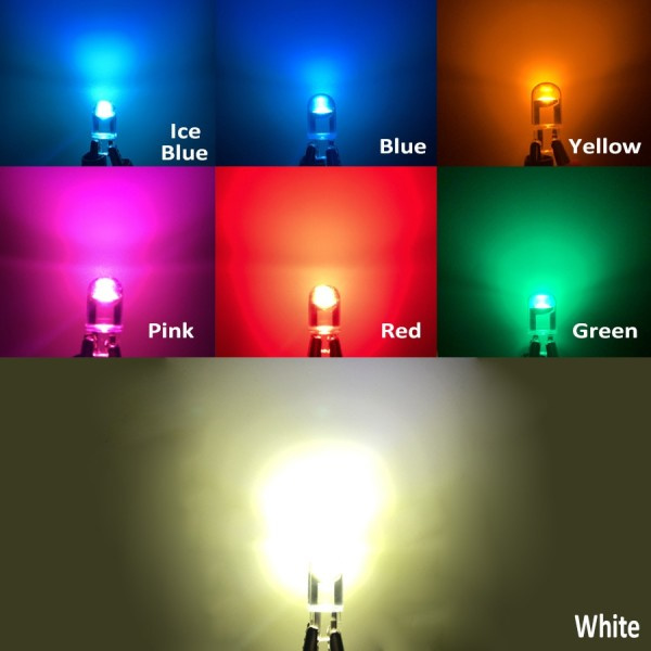 LED signaali valo auto polttimo lasi kotelo COB 7000K valkoinen 12V auto sisustus kiila sivu ovi kupoli luku lamput