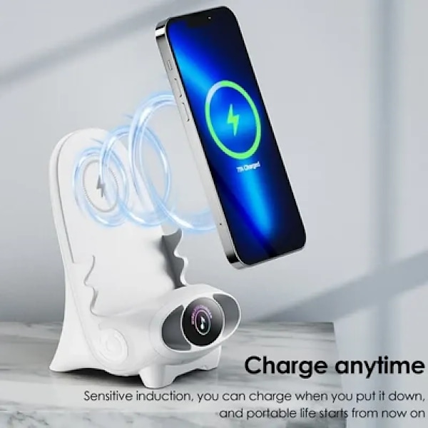 Trådløs lader stativ bærbar mini stol universal 15W stol holder lader telefon lade holder