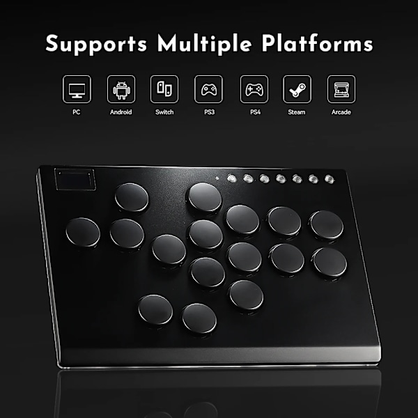 Metal Joystick Hitbox Controller Arcade Fighting Stick For PC/Ps3/ Ps4 / Switch/Steam