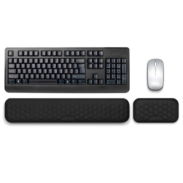 Ergonomisk Tastatur Mus Håndled Hvile Kontor Tastning Beskyttelse Slap af Håndled Hukommelse Skum Musemåtte