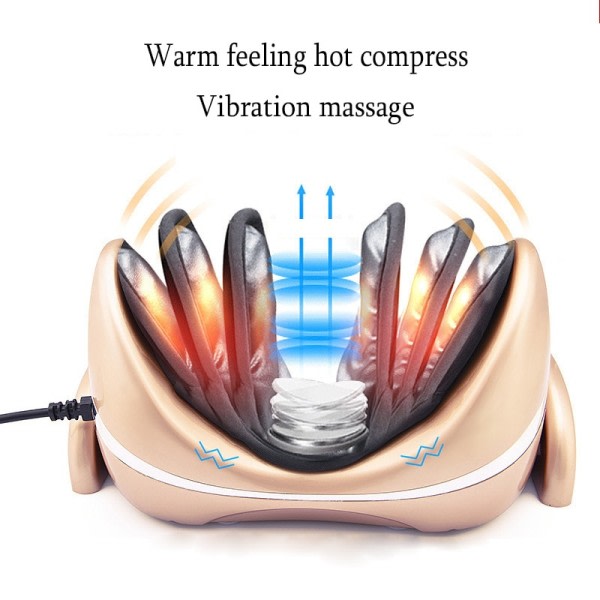 Nacke Massager Elektrisk Krockkudde Infraröd Värme Vibration Cervikal Stretche ryggrad axel stöd