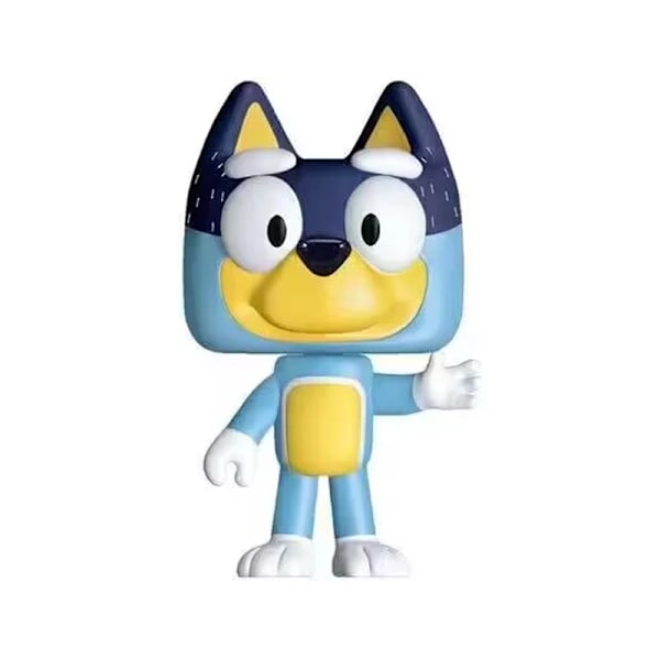 Perhe Kawaii Liikkuva Yhteis toiminta Figuuri lelut sarjakuva Bluey Friends PVC malli lahjat nukke