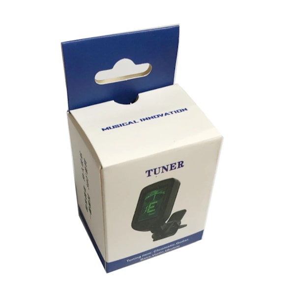 Elektronisk clip-on digital gitarr tuner 360 grader roterbar lcd display