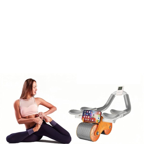 Mage Forsterkning Hjul Apparat Automatisk Rebound Fitness Roller Slanking Maken Fitness Utstyr