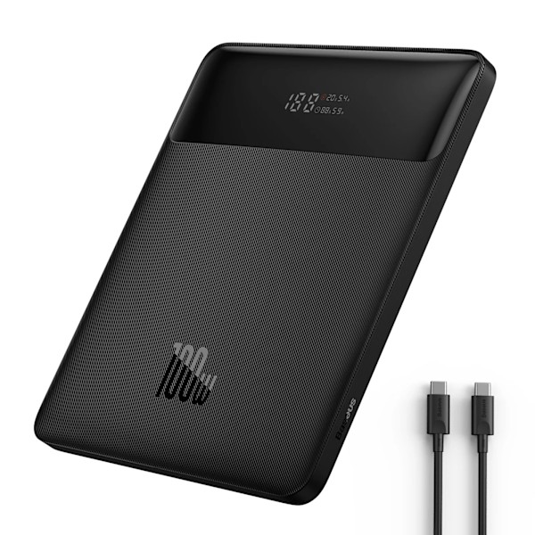 100W Power Bank 20000mAh Typ C PD Snabb Laddning Powerbank Portabel Extern Batteri Laddare