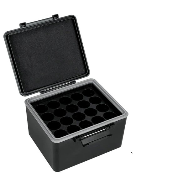 Multi Slots 18650 Container AA AAA Batteri Case Hållare med Batterier Tester Vattentät Batteri Förvaring Låda