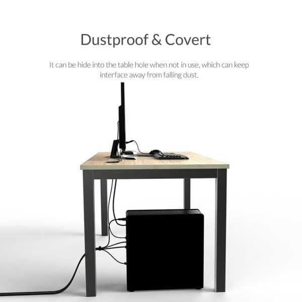 USB C HUB 3.0 pöytä pöytäkone läpivienti portilla tyyppi lukija liitin sovitin jakaja