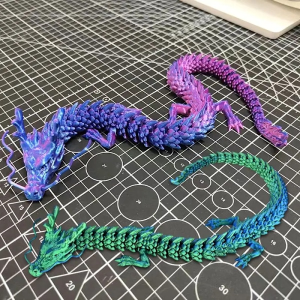 3D Drake Roterbar ledad Drake Ägg Barn Gåvor Realistisk Drake Staty