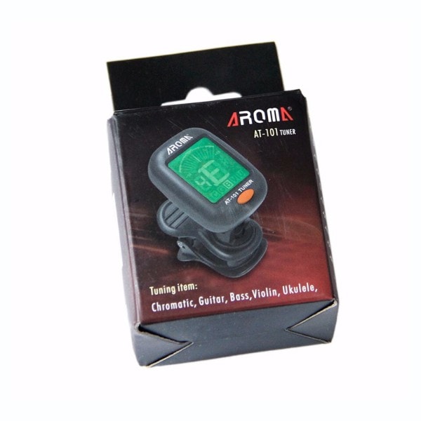 Elektrisk guitar tuner pedal klip på kromatisk digital mini LCD skærm tunere
