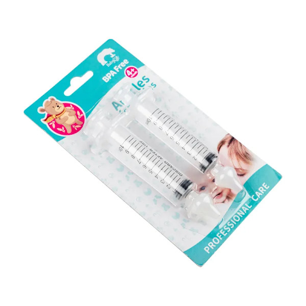 2 stykker baby nese renser rhinitt nesevasker nål slange baby nese aspirator renser sprøyte baby nese vask for barn
