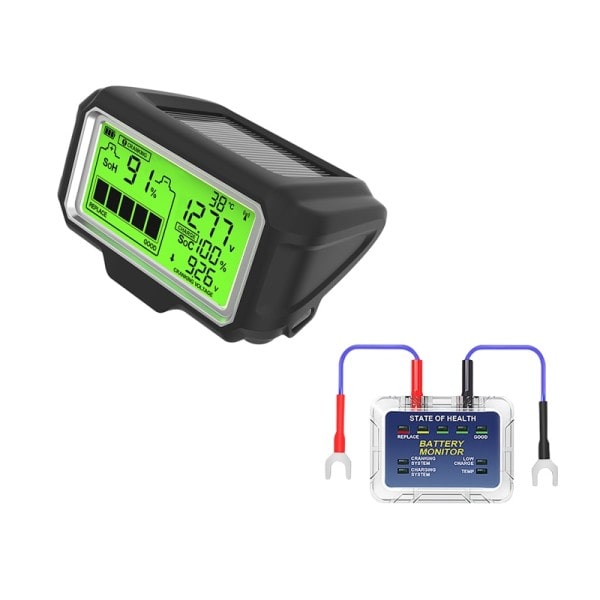 LED Batteri Tester Monitor Head Up Display Professionell Batteri Hälso Tester Verktyg