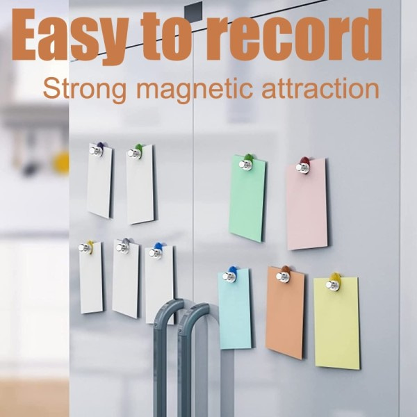 Super Stark Neodymium Magnetisk Knäppar Sug häftstift Slitstark Stål Magnet Push Pin